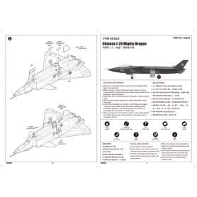 Trumpeter 1:144 J-20 MIGHTY DRAGON
