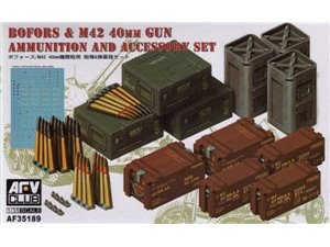 Afv Club 35189 1/35 40mm Bofors ammo & accessories