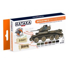 Hataka CS022 ORANGE-LINE Paints set BRITISH AFV / EUROPEAN WWII 