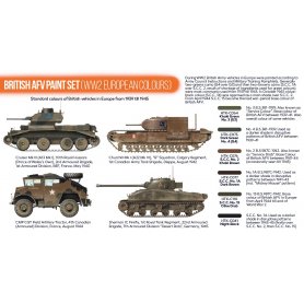 Hataka CS22 British AFV paint set WW2 European