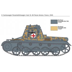 Italeri 7072 Sd.Kfz.265 Panzerbefehlsw 1/72