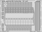 Eduard 1:48 Flaps for Curtiss Tomahawk Mk.II / Airfix