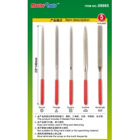 Trumpeter 09965 Assorted Diamond Files set 5 pcs