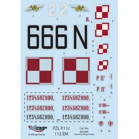 Mirage Hobby 1:48 PZL P.11c 112 ESKADRA MYŚLIWSKA / BRYGADA POŚCIGOWA / WRZESIEŃ 1939 