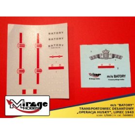 Mirage M/S Batory Troop Transport-Attack Ship Operation Husky, July 1943