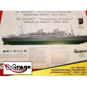 Mirage M/S Batory Troop Transport-Attack Ship Operation Husky, July 1943