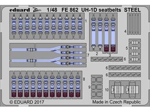 Eduard UH-1D seatbelts STEEL KITTY HAWK