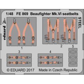 Eduard Beaufighter Mk.VI seatbelts STEEL TAMIYA