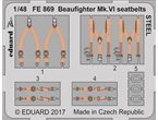 Eduard 1:48 Pasy bezpieczeństwa do Beaufighter Mk.VI dla Tamiya / STEEL