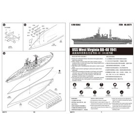 Trumpeter 1:700 USS West Virginia BB-48 / 1941