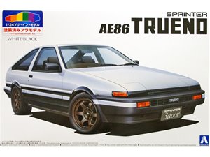 Aoshima 1:24 Toyota AE86 Trueno PREPAINTED White