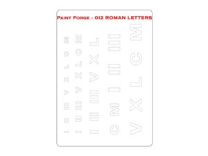 Szablon Roman Letters L