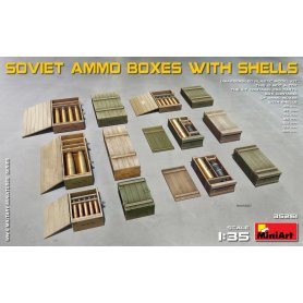 Mini Art 1:35 Sowieckie pojemniki na amunicje z pociskami