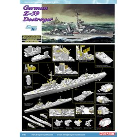 Dragon 7103 German Z-39 Destr.1/700