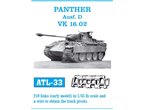 Friulmodel 1:35 Metal tracks for Pz.Kpfw.V Panther Ausf.D / VK.16.02