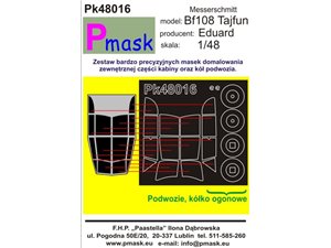 Pmask Pk48016 maski do kabin Bf108BTajfun/Eduard/