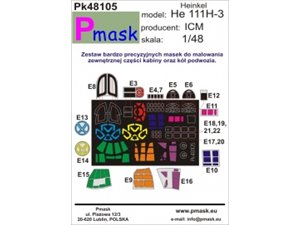 Pmask Pk48105 Heinkel He 111H-3 / Icm /