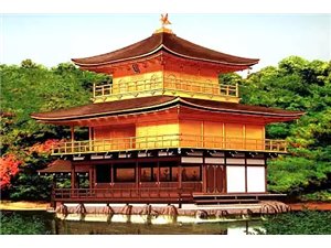 Fujimi 500546 Castle-16 Kinkaku Temple Brown Roof