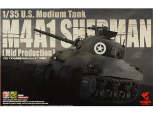 Asuka 35-010 1:35 US Medium Tank M4A1 Sherman Mid.