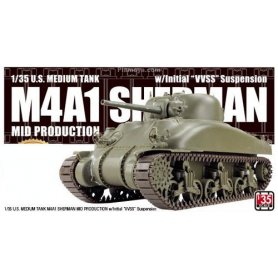 Asuka AS001 U.S.  M4A1 Sherman MID w/Initial VVSS