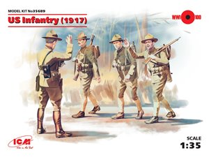 Icm 35689 Us Infantry 1917 ( 4 Figures )