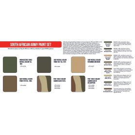 Hataka RED-LINE Zestaw farb SOUTH AFRICAN ARMY