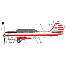 Ark Models 48016 Yak-52 acrobatic Russia