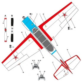 Ark Models 48016 Yak-52 acrobatic Russia