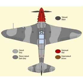 Ark Models 48043 Yakovlev Yak-7B 