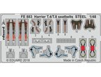 Eduard 1:48 Pasy bezpieczeństwa do Harrier T.4 / T.8 dla Kinetic / STEEL