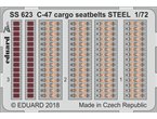 Eduard 1:72 Pasy bezpieczeństwa CARGO do C-47 dla Hobby Boss / STEEL