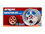 Aoshima 1:24 Wheel rims and tires WORK MAISTER S1 3PEACE 18INCH