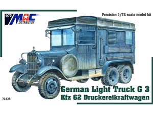 Mac 72136 Ger. Light Truck G 3 Kfz 62 Druckereik.