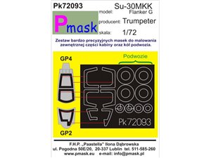 Pmask Pk72093 Maski Dokabin Su-30Mkk - Trumpeter