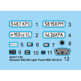 Trumpeter 1:35 GAZ-66 LIGHT TRUCK z działkiem ZU-23-2 