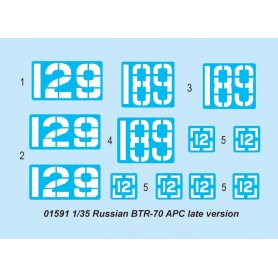 Trumpeter 1:35 BTR-70 APC późna wersja 