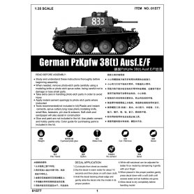 Trumpeter 1:35 Pz.Kpfw.38(t) Ausf.E / Ausf.F 