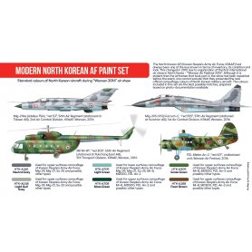 Hataka RED-LINE Zestaw farb MODERN NORTH KOREAN AF
