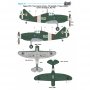 Sword 72110 Reggiane Fighter 1/72 - 6 modeli