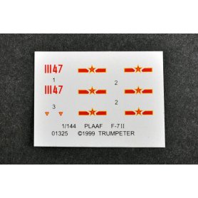 Trumpeter 1:144 Mig-21 / PLA AIR FORCE F-7 II