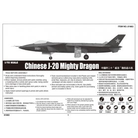 Trumpeter 1:72 J-20 Mighty Dragon