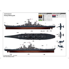 Trumpeter 1:200 USS Missouri BB-63