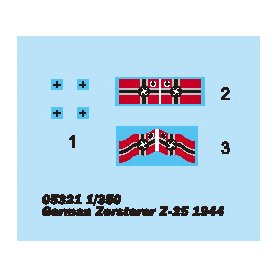 Trumpeter 1:350 Zerstorer Z-25 / 1944