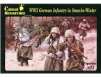 Caesar 1:72 GERMAN INFANTRY IN SMOCKS-WINTER / WWII | 32 figurines | 