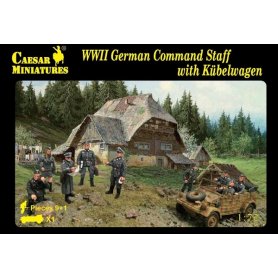 Caesar H 095 WW2 German Command Staff w/Kübelwagen