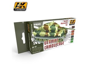 AK Interactive AK-167 GERMAN GREEN AND BROWN Modulation Set