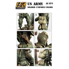 AK Interactive US Army Soldiers Uniform Colors Set