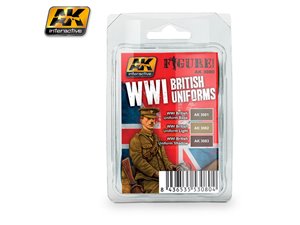 AK Interactive WWI British Uniforms Colors Set