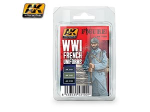 AK Interactive WWI French Uniforms Colors Set