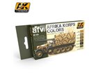 AK Interactive AK-550 ZESTAW AFV Series / Afrika Korps Colors